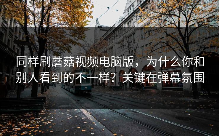 同样刷蘑菇视频电脑版，为什么你和别人看到的不一样？关键在弹幕氛围